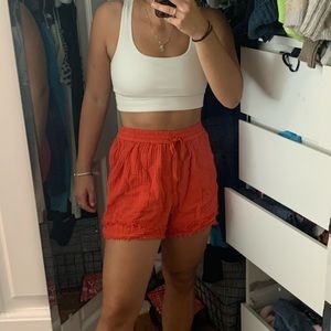 ANTHROPOLOGIE lounge shorts.